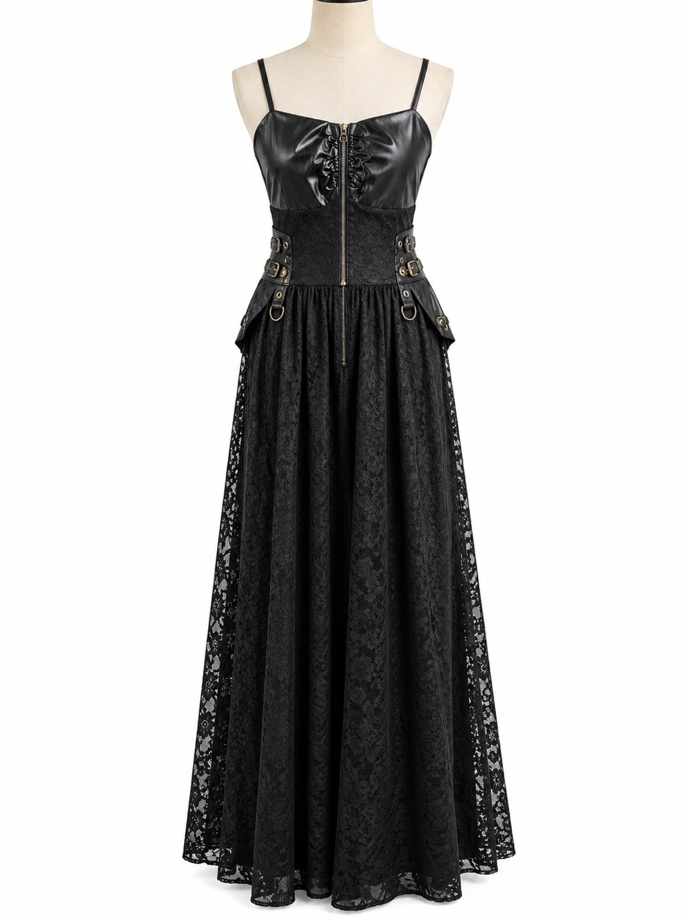 Scarlet Darkness Black Lace Maxi Dress Size Large